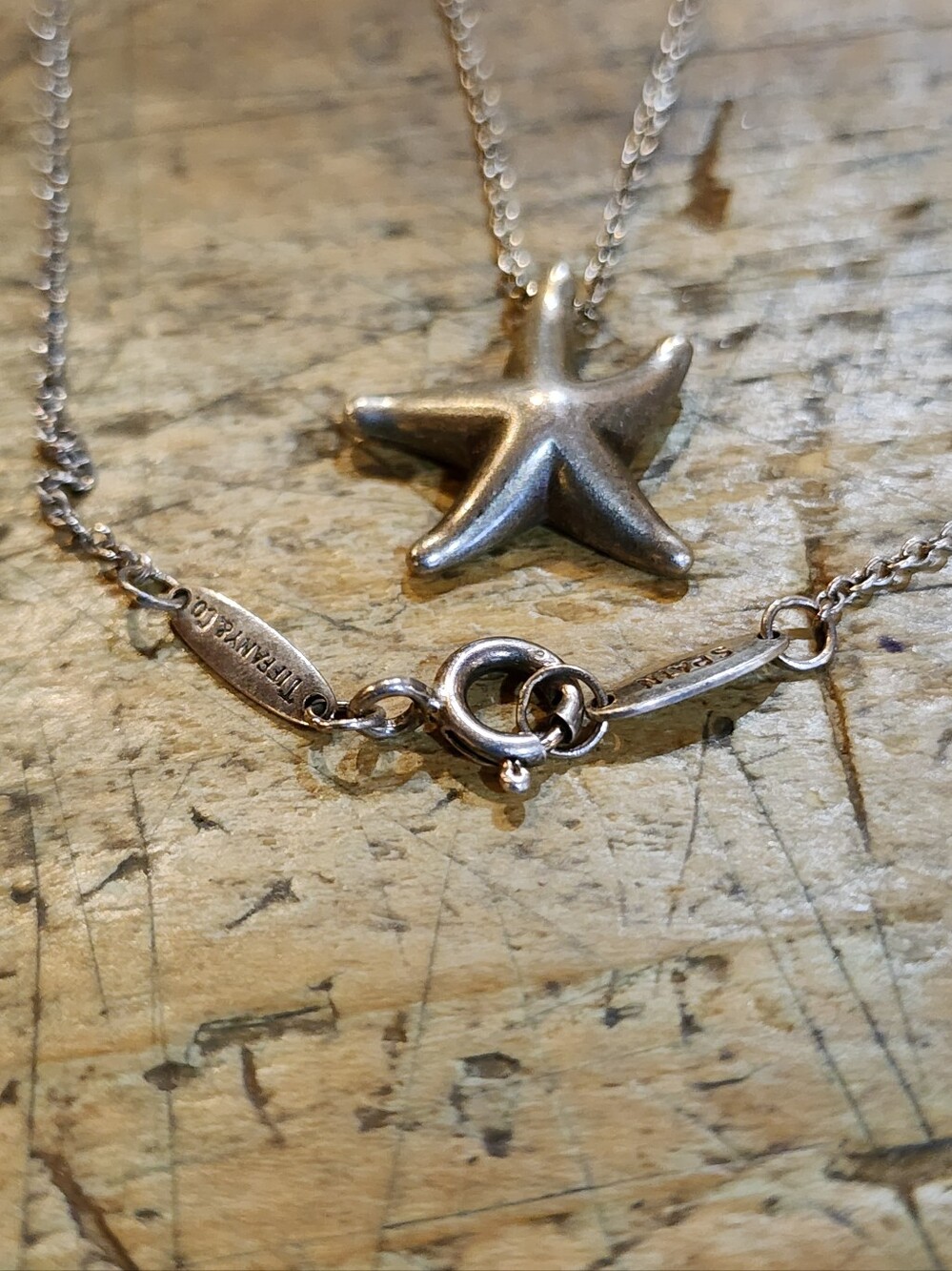 Tiffany & Co. Sterling Silver Starfish Necklace